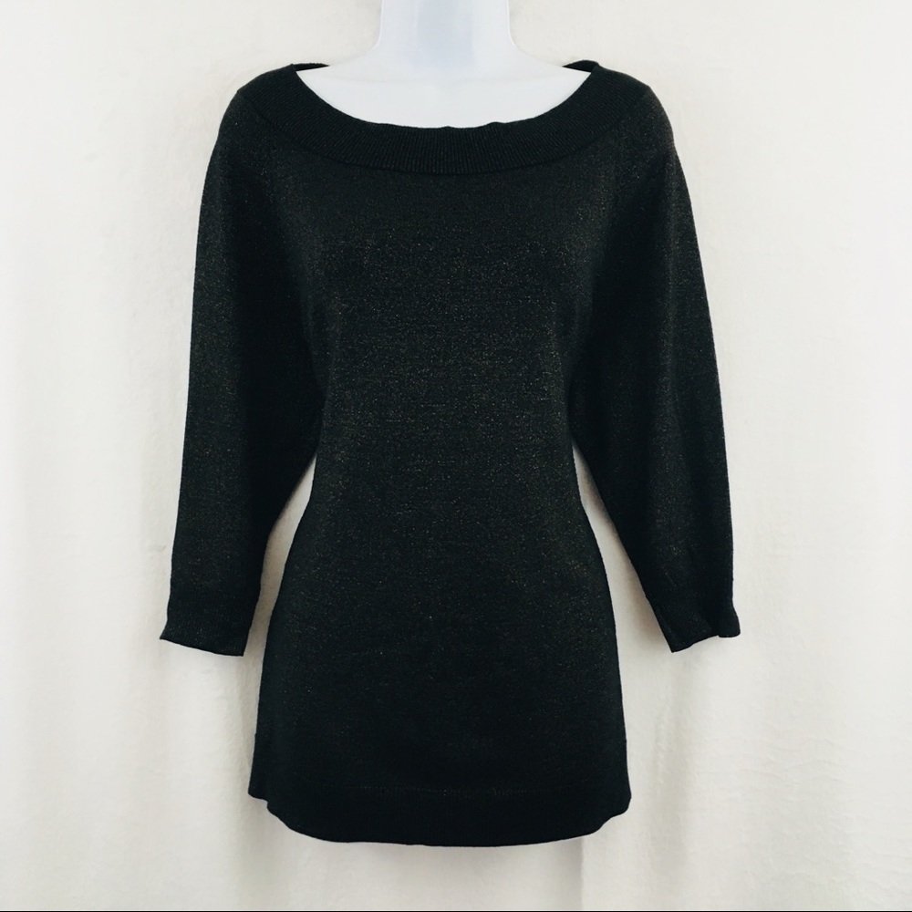 Lane Bryant Plus Size Sweater Black Gold 18/20